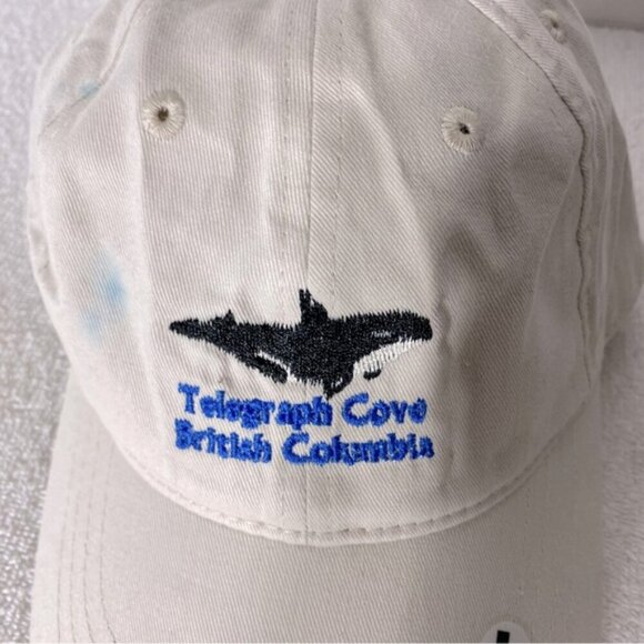 5/$25 Telegraph Cove British Columbia Beige Embroidered Adjustable Fit Ball Cap - Picture 4 of 14